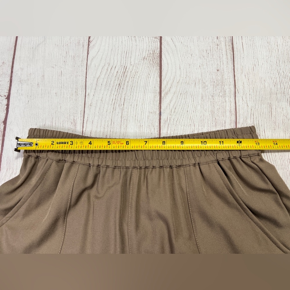Varley Cypress Turn Up Pant - Small - stretch twill tan brown drawstring tapered - Picture 7 of 11